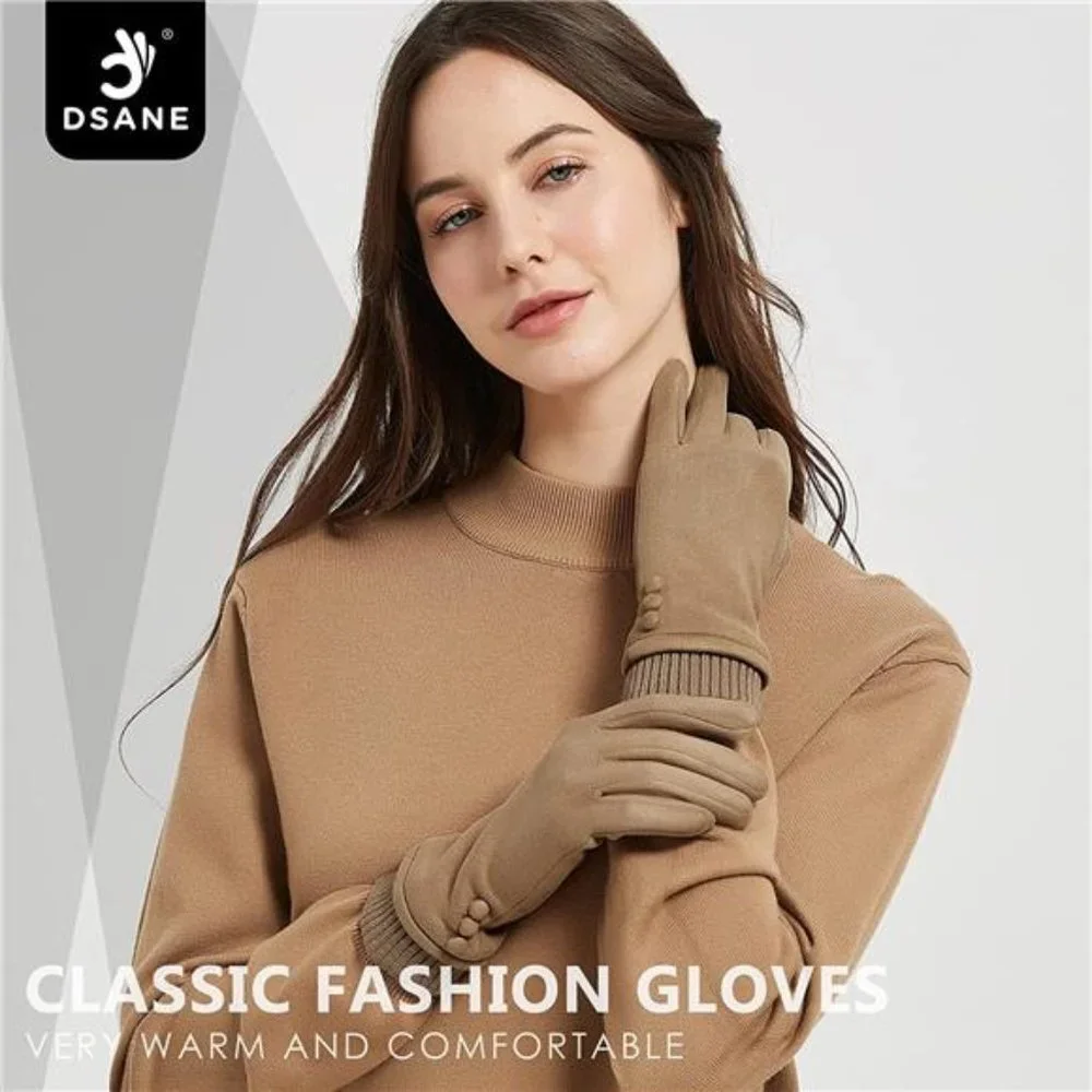 Women's Gloves Winter Touch Screen Fleece Lined Thick Warm Windproof Glo…